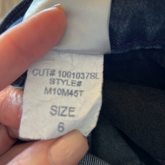 NYDJ Clarissa Ankle Pants in Dark Wash five pocket style size 6. #M10M45T - Picture 11 of 11